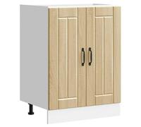 vidaXL Mueble bajo Fregadero Lucca Madera contrachapada Roble Sonoma, gabinete de Base de Cocina, Unidad Base de Fregadero de Cocina, cajón de gabinete de Base de Cocina