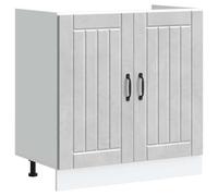 vidaXL Mueble bajo Fregadero Lucca Madera reconstituida, gabinete de Base de Cocina, Unidad Base de Fregadero de Cocina, cajón de gabinete de Base de Cocina