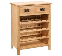 vidaXL Mueble botellero Roble 72x32x90 Madera para botellas de vino