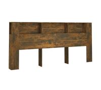 Vidaxl mueble cabecero color roble ahumado 220x18,5x104,5 cm