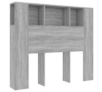 vidaXL Mueble cabecero Gris Sonoma 120x18,5x102,5 cm