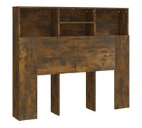 Vidaxl mueble cabecero roble ahumado 120x19x103,5 cm