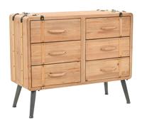Vidaxl cajonera de madera maciza de abeto 91x35x73 cm