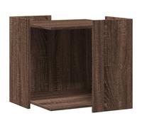 vidaXL Mueble arenero para Gatos Madera marrón Roble 53x53x51 cm, Mueble de arenero para Gatos, Muebles para Caja de Arena, Armario para arenero para Gatos