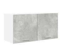vidaXL Mueble Colgante con Estante Riga Gris Concreto 80 x 31 x 40 cm, Amplio Almacenamiento, Armario de Cocina Resistente, organizadores Modernos para optimizar el Espacio
