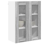 vidaXL Mueble Colgante con Estante Riga Gris Sonoma 60 x 31 x 80 cm, Amplio Almacenamiento, Armario de Cocina Resistente, organizadores Modernos para optimizar el Espacio