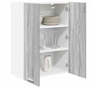 vidaXL Mueble Colgante con Estante Riga Gris Sonoma 60 x 31 x 80 cm, Amplio Almacenamiento, Armario de Cocina Resistente, organizadores Modernos para optimizar el Espacio