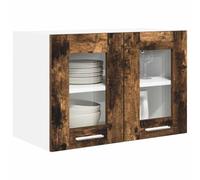 vidaXL Mueble Colgante con Estante Riga Roble Ahumado 60 x 31 x 40 cm, Amplio Almacenamiento, Armario de Cocina Resistente, organizadores Modernos para optimizar el Espacio