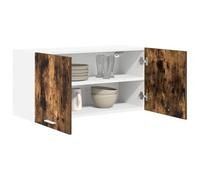 vidaXL Mueble Colgante con Estante Riga Roble Ahumado 80 x 31 x 40 cm, Amplio Almacenamiento, Armario de Cocina Resistente, organizadores Modernos para optimizar el Espacio