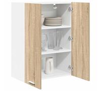 vidaXL Mueble Colgante con Estante Riga Roble Sonoma 60 x 31 x 80 cm, Amplio Almacenamiento, Armario de Cocina Resistente, organizadores Modernos para optimizar el Espacio