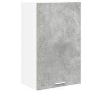 vidaXL Mueble Colgante con Puerta Riga Gris Concreto y 50 x 31 x 80 cm, Amplio Almacenamiento, Armario de Cocina Resistente, organizadores Modernos para optimizar el Espacio