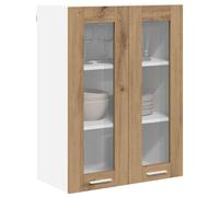 vidaXL Mueble Colgante con Puerta Riga Roble Artesanal 60 x 31 x 80 cm, Armario de Cocina Moderno, diseño Rectangular, Gran Espacio, Materiales Resistentes, Estilo contemporáneo, soluciones de hogar