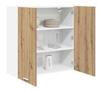 vidaXL Mueble Colgante con Puerta Roble Artesanal 80 x 31 x 80 cm, Armario de Cocina Moderno, diseño Rectangular, Gran Espacio, Materiales Resistentes, Estilo contemporáneo, soluciones de hogar