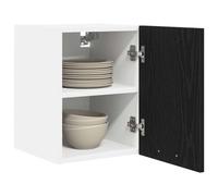 vidaXL Mueble Colgante Riga 2 pcs Roble Negro y 30 x 31 x 40 cm, Amplio Almacenamiento, Armario de Cocina Resistente, organizadores Modernos para optimizar el Espacio