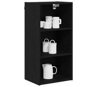 vidaXL Mueble Colgante Roble Negro 40 x 29,5 x 80 cm, Armario de Cocina Moderno, diseño Rectangular, Gran Espacio, Materiales Resistentes, Estilo contemporáneo, soluciones de hogar