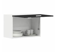 vidaXL Gabinete de Horno de Pared 60 x 46 x 81.5 cm en Madera de Roble Negra. Amplio Almacenamiento, Muebles de Cocina Modernos, diseño Que Ahorra Espacio, Requiere ensamblaje, fijación incluida, un