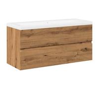 vidaXL Mueble de baño Roble Artesanal con lavabo integrado - Armario
