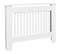 vidaXL Mueble Cubierta para Radiador, Armario de Pared para Calentador, Estante para Libros Adornos, Tapa de Calefacción de Salón, MDF