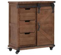vidaXL Mueble de almacenaje en madera maciza de abeto 64×33,5×75 cm Marrón