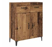 vidaXL Mueble de almacenamiento para el salón - Armario moderno y contemporáneo, elegante y rectangular con puerta retráctil, tirador de barra y pata trasera