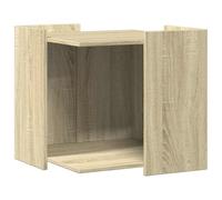 vidaXL Mueble arenero para Gatos Madera Roble Sonoma 53x53x51 cm, Mueble de arenero para Gatos, Muebles para Caja de Arena, Armario para arenero para Gatos