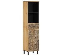 vidaXL Mueble de Baño, Armario Auxiliar de Lavabo con Almacenamiento, Aparador Decorativo, Organizador para Hogar, Madera Maciza de Mango