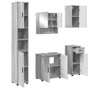 vidaXL Mueble de baño colgado con Espejo, Mueble Moderno para el hogar, solución práctica para el tocador