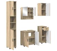 vidaXL Mueble de baño colgado con Espejo, una solución Moderna para tu tocador, Muebles para organizar tu casa, diseño práctico