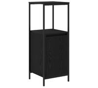 vidaXL Mueble de baño con estantes Roble Negro 36x35x95 cm, gabinete de Almacenamiento de baño, Mueble de baño, Mueble de Piso de baño