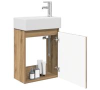 vidaXL Mueble de baño con grifo de roble Artisan