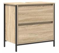vidaXL Mueble de baño con lavabo y cajones Roble Sonoma 60×34,5×60 cm