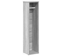 vidaXL Mueble de baño con portarrollos, Color Gris, Modelo Sonoma, 20,5 x 20 x 90 cm