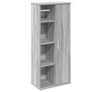 vidaXL Mueble de baño con portarrollos Gris Sonoma 39x22x90 cm, Armario de Almacenamiento de baño, Armario de Cuarto de baño, Mueble de Suelo de baño