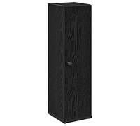 vidaXL Mueble de baño con portarrollos Negro 20,5x22x72 cm, Armario de Almacenamiento de baño, Armario de Cuarto de baño, Mueble de Suelo de baño
