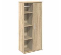 vidaXL Mueble de baño con portarrollos Roble Sonoma 39x22x90 cm