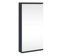 Vidaxl mueble de baño de esquina con espejo gris 30x24x60 cm