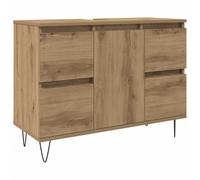 Vidaxl mueble de baño madera de ingeniería roble artisan 80x33x60 cm