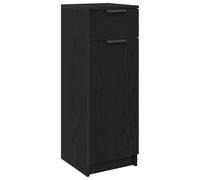 vidaXL Mueble de baño madera ingeniería roble negro 32x34x90 cm