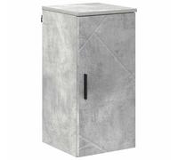 vidaXL Mueble de baño moderno en color gris cemento con puerta con bisagras. Fabricado en madera de ingeniería, mide 30 x 31,5 cm. Se puede montar en la pared y tiene tiradores para el suelo. Solo