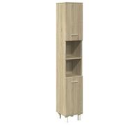 vidaXL Mueble de baño roble Sonoma 30,5 x 30 x 179 cm de aglomerado