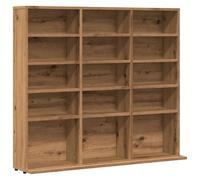vidaXL Mueble de CD Madera de ingeniería Roble Artisan 100x23x89,5 cm, estantería, Estante para CDs, Armario de CD, estantería para CD