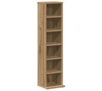 vidaXL Mueble de CD Madera de ingeniería Roble Artisan 21x20x88 cm