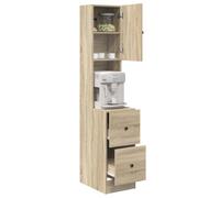 vidaXL Gabinete de Cocina Roble Sonoma 35x50x180 cm Madera Ingeniería