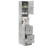 vidaXL Gabinete de Cocina Gris Concreto 35x50x180 cm Madera Manufacturada