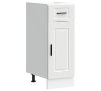 vidaXL Mueble bajo de Cocina Porto Madera contrachapada Blanca, Mueble bajo de Fregadero, Mueble bajo de Cocina con cajón, Mueble bajo de Fregadero