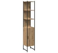 vidaXL Mueble de Cuarto de Baño Roble Artisan 33 x 33 x 185,5 cm, Mueble de baño Moderno, diseño Compacto, Almacenamiento eficiente, Estante Rectangular, Muebles organizativos Elegantes