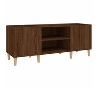 vidaXL Mueble de Discos Madera contrachapada Roble marrón 121x38x48 cm, Mueble para Tocadiscos, Armario de almacenaje de Discos, Mueble para Discos de Vinilo