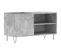 vidaXL Mueble de Discos Madera de ingeniería Gris hormigón 85x38x48 cm