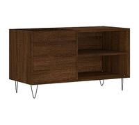 vidaXL Mueble de Discos Madera de ingeniería marrón Roble 85x38x48 cm