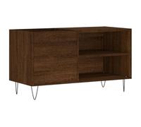 vidaXL Mueble de Discos Madera de ingeniería marrón Roble 85x38x48 cm